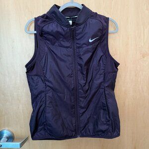 Nike Purple Running Puffer Vest Size Large